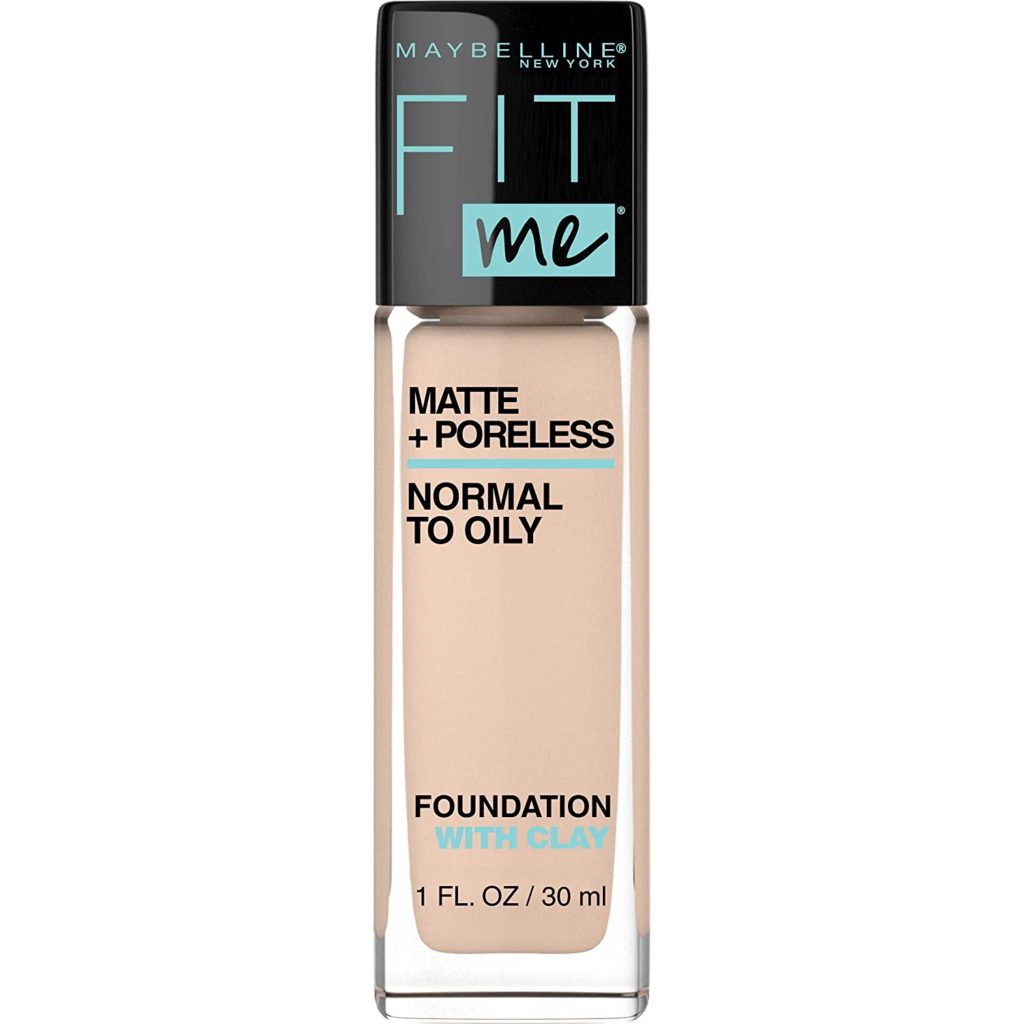 base de maquillaje de alta cobertura económicas - Maybelline Fit Me Matte Foundation